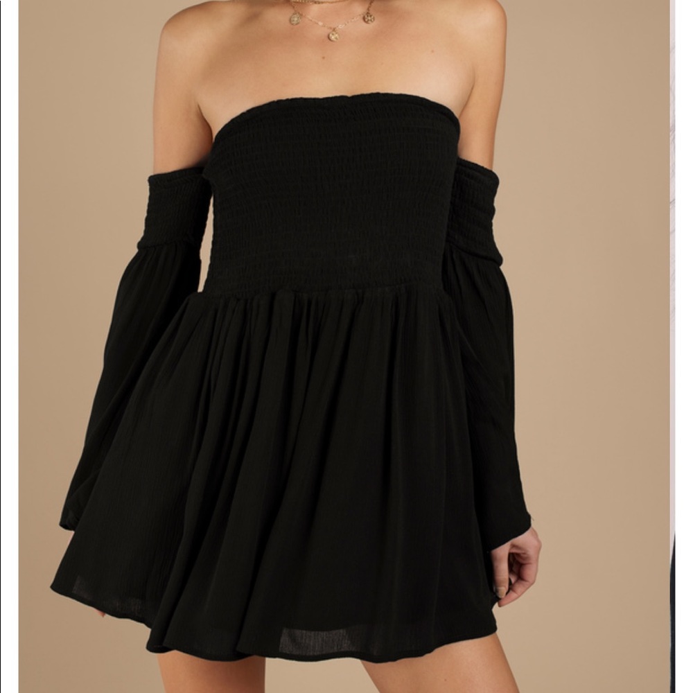 TOBI ELLIE BLACK SKATER DRESS
